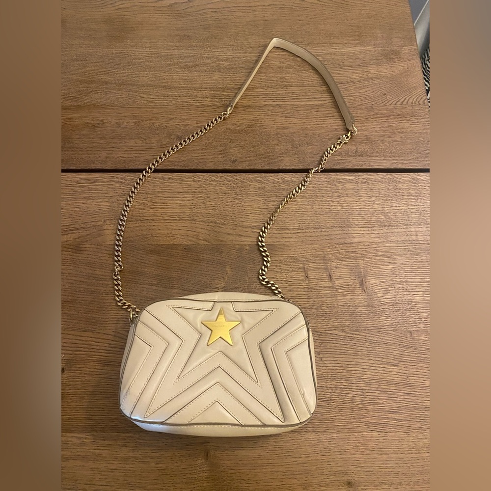 Stella McCartney Women’s Crossbody Cream Leather